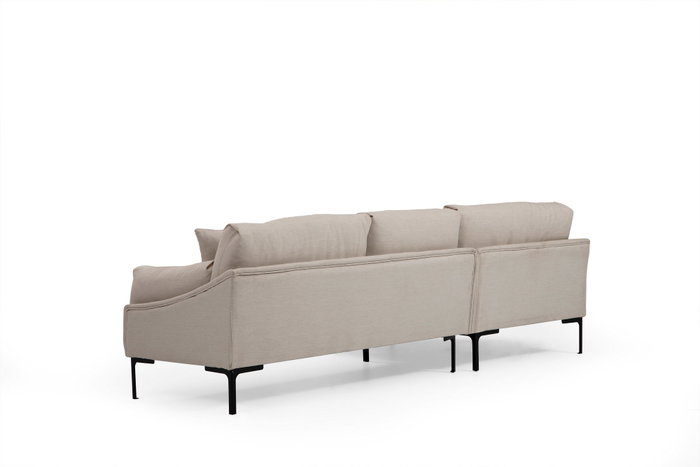 Atelier Del Sofa Sofá Esquinero Leo Izquierdo Crema 255x150 cm
